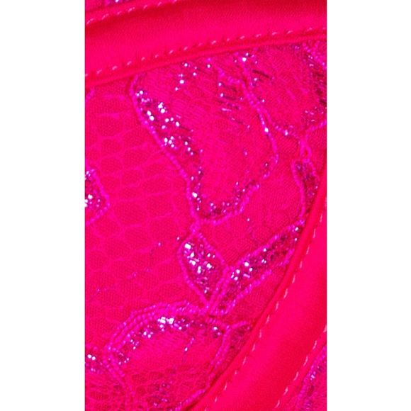 For Love & Lemons Bustier Mini Dress Pink Size Large a1000 - Picture 4 of 14